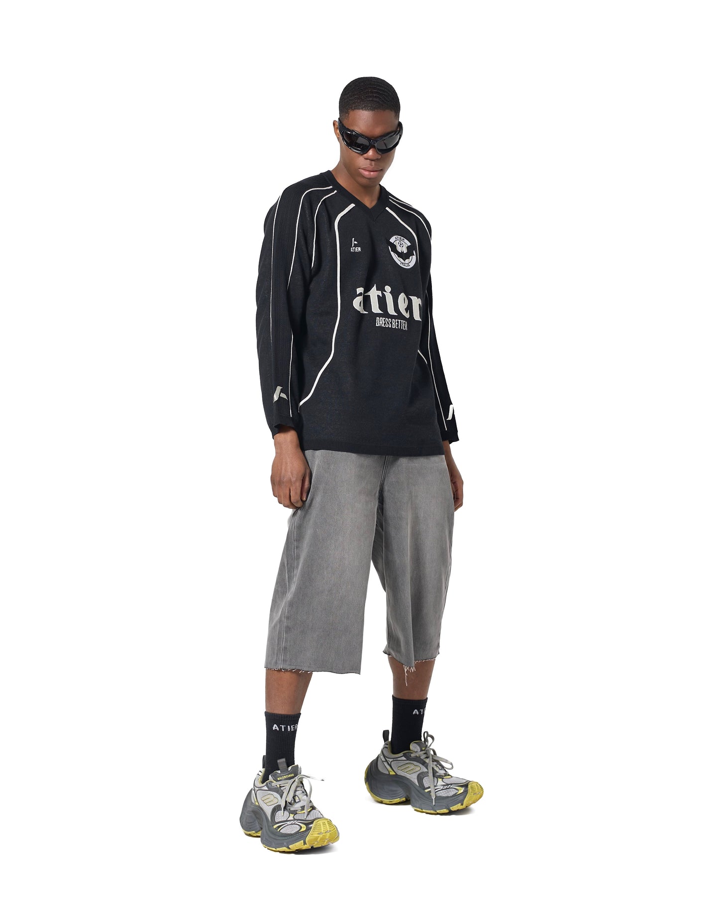 Shorts Ultra Oversized (cuciture nere)