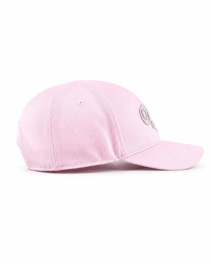Cappello con ricamo a punto catenella e ricamo posteriore in misto lana