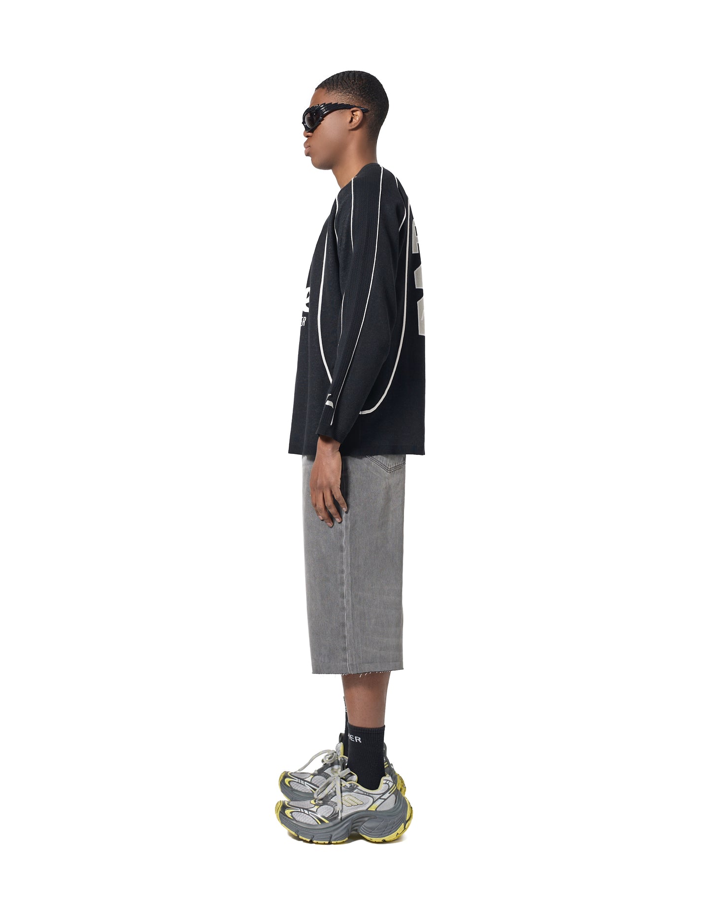 Shorts Ultra Oversized (cuciture nere)