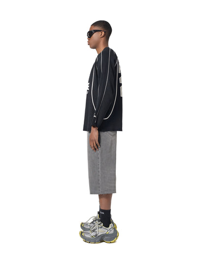 Shorts Ultra Oversized (cuciture nere)