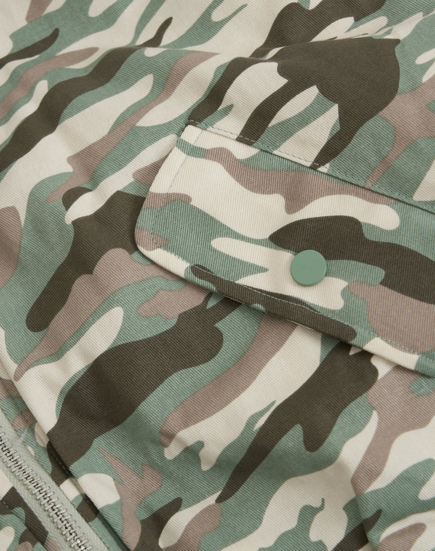 Bomber imbottito reversibile in 100% cotone con cappuccio e ricami 3D