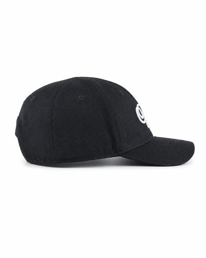 Cappello con ricamo a punto catenella e ricamo posteriore in misto lana