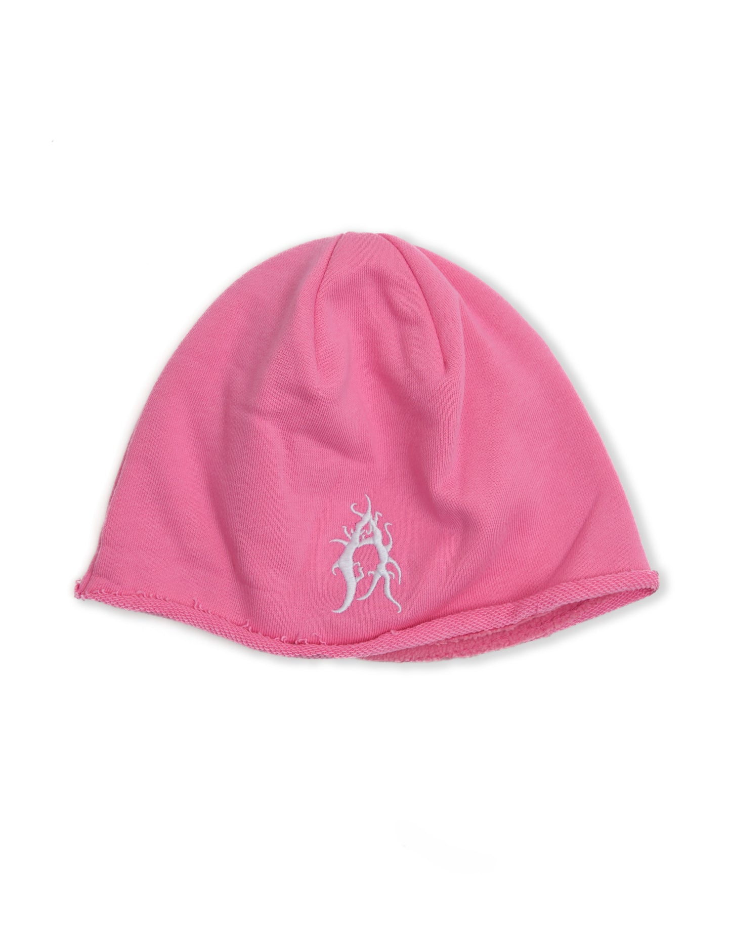 Cappello beanie in 100% cotone con ricami e imbottito in pile