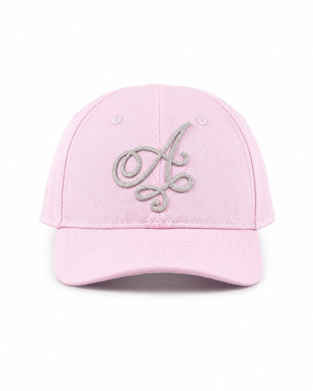 Cappello con ricamo a punto catenella e ricamo posteriore in misto lana