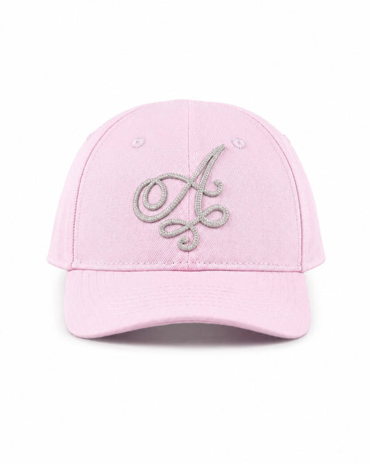 Cappello con ricamo a punto catenella e ricamo posteriore in misto lana