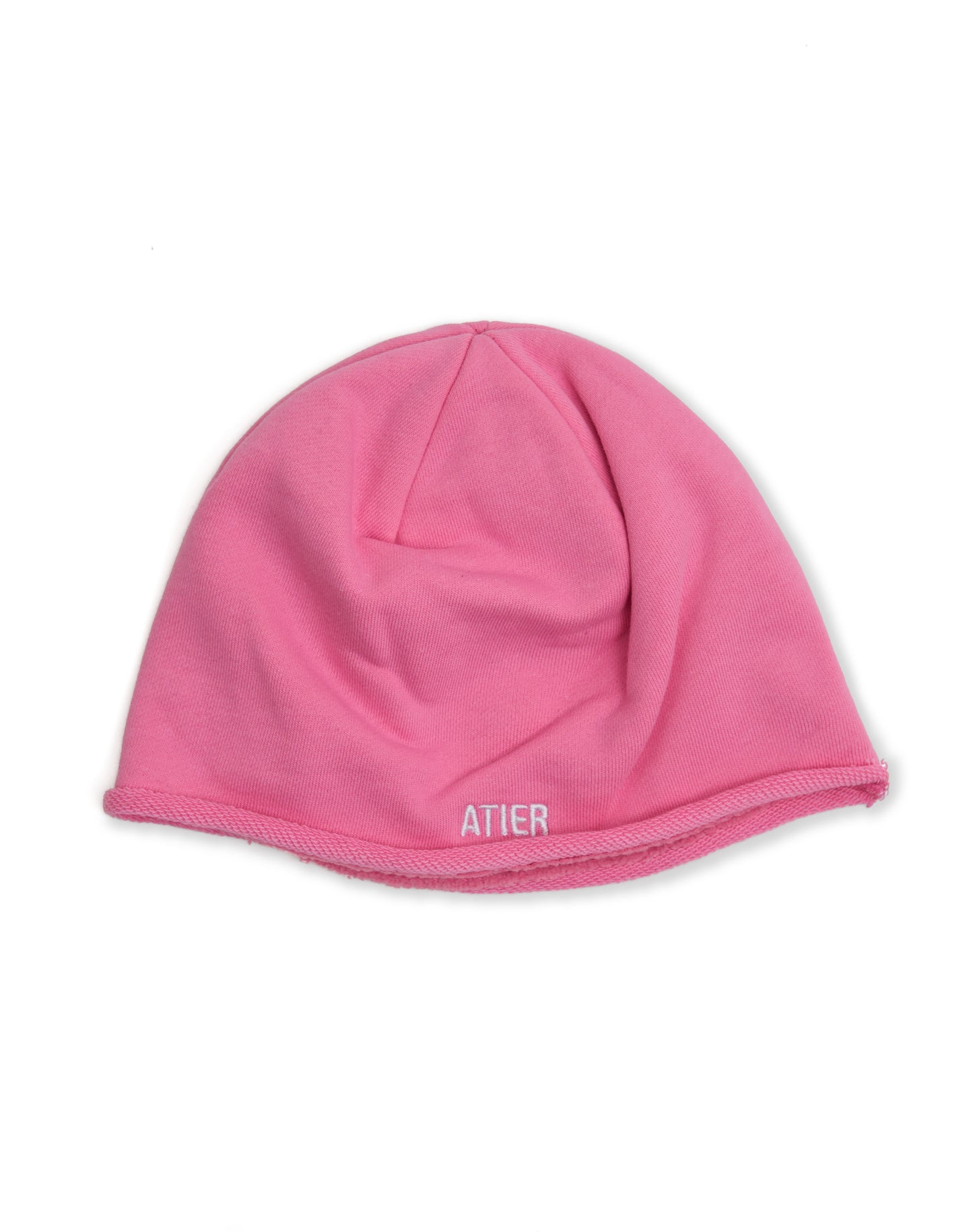 Cappello beanie in 100% cotone con ricami e imbottito in pile