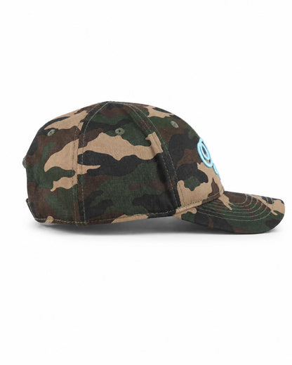 Cappello con ricamo a punto catenella e ricamo posteriore in 100% cotone