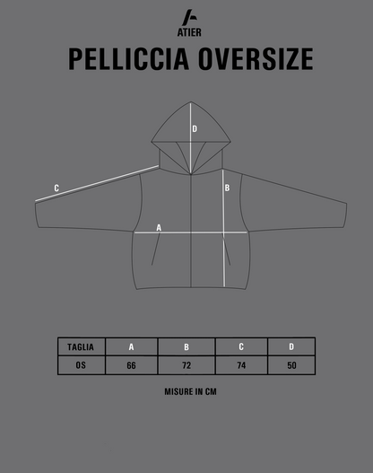 Pelliccia Sintetica con cappuccio oversize