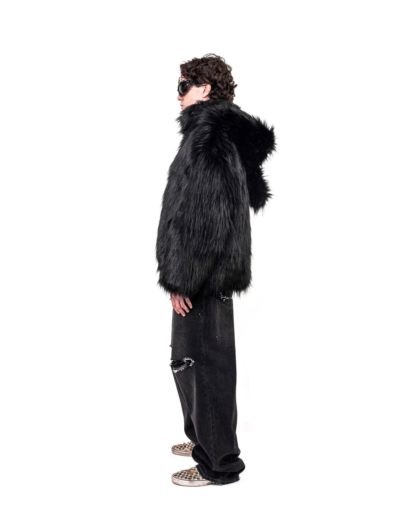 Pelliccia Sintetica con cappuccio oversize